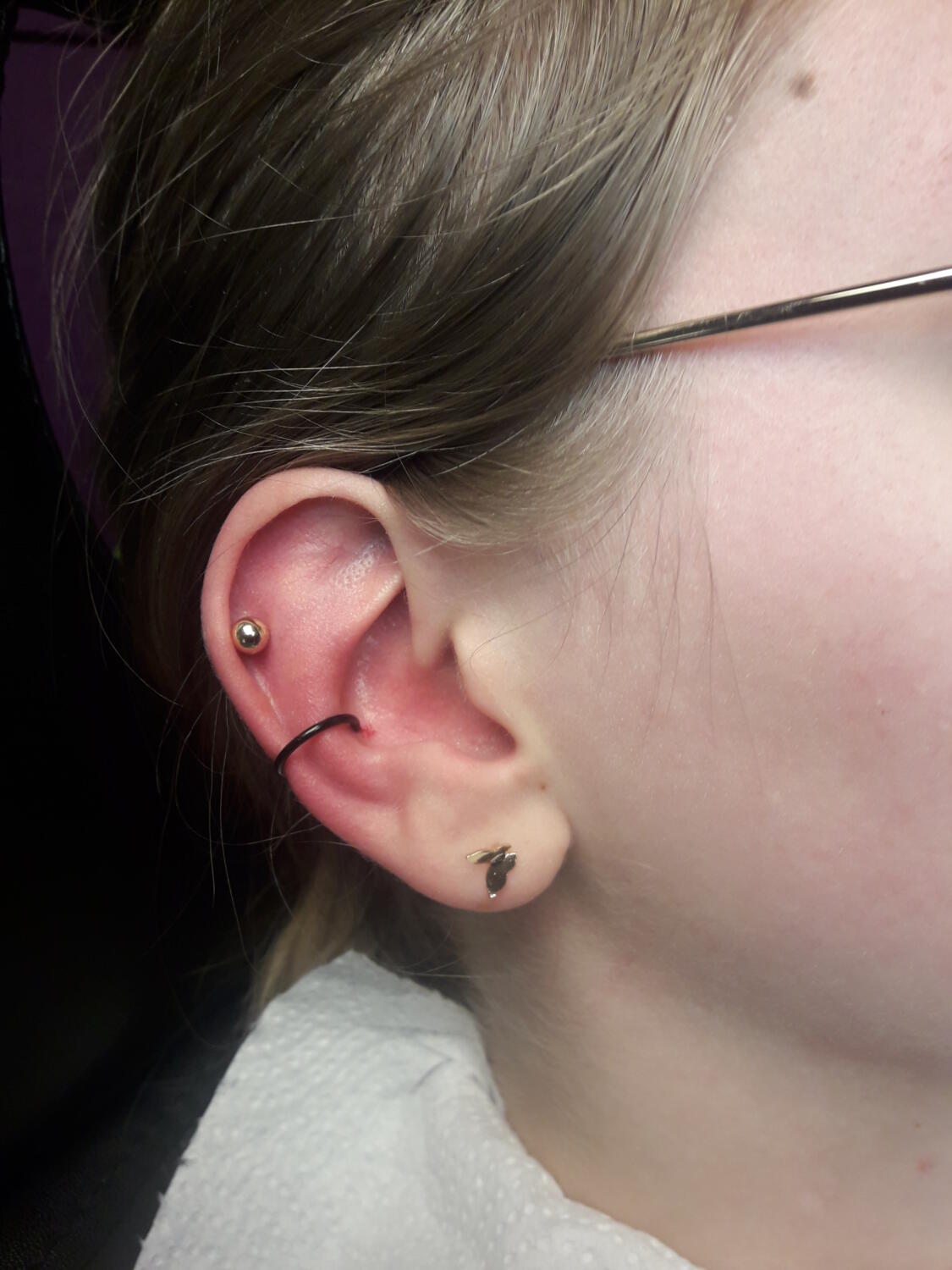piercing conche + helix par Dermogenese Tattoo piercing conche + helix par Dermogenese Tattoo